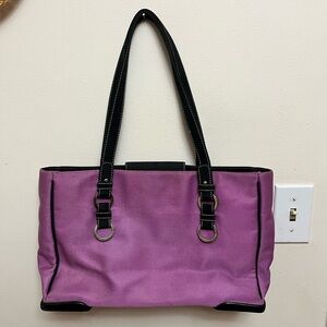 The Sak Purple and Black Tote Bag